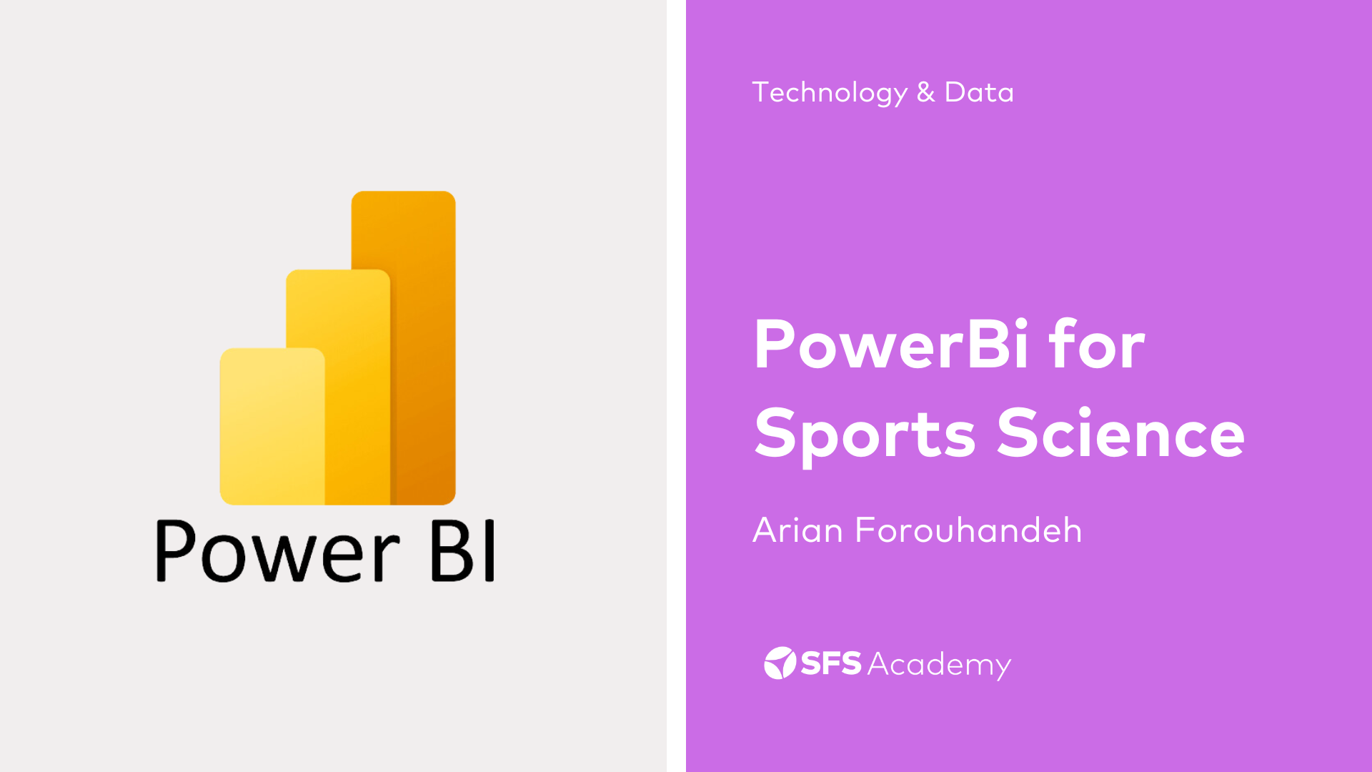 Power Bi for Sports Science