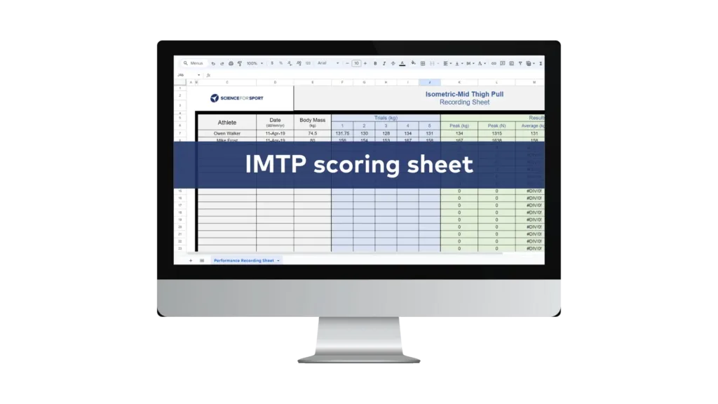 IMTP scoring sheet