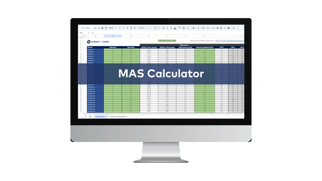 Maximal aerobic speed calculator